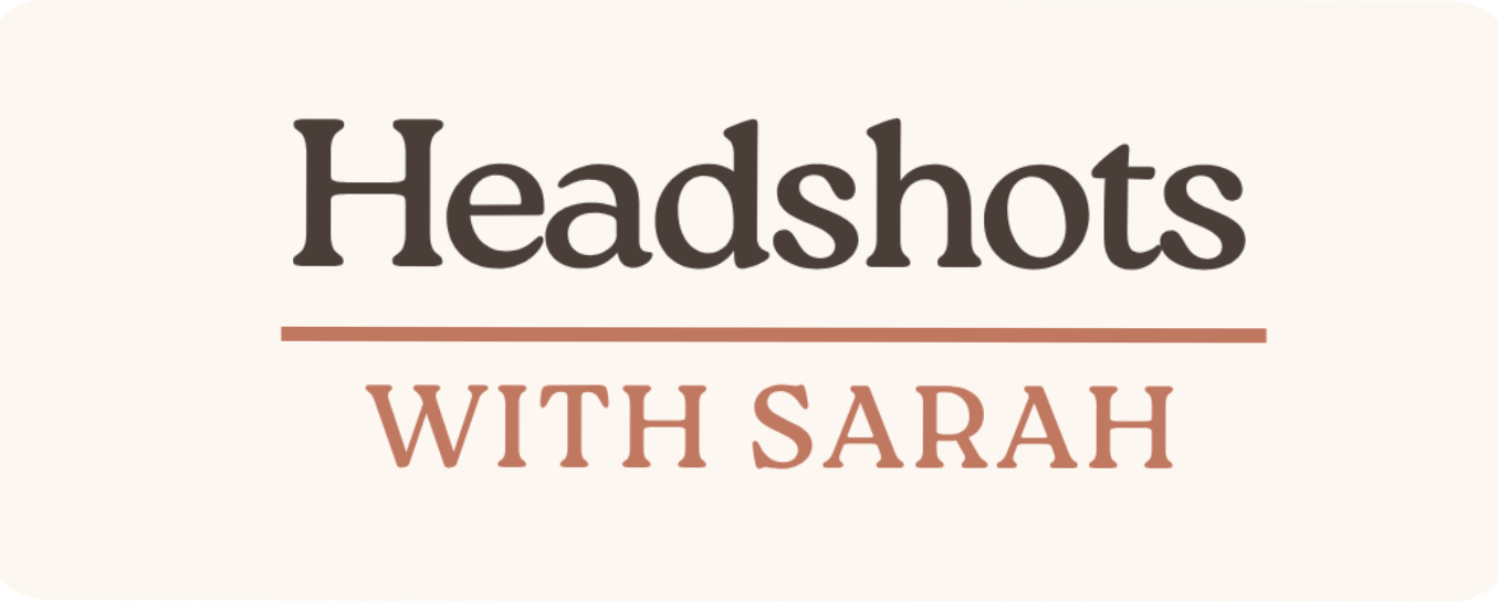 Headshots with Sarah logo